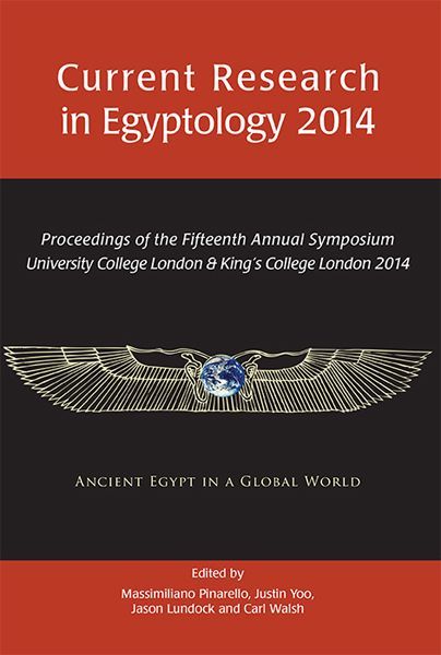 Cover of CurrentResearchEgyptology2014.JPG