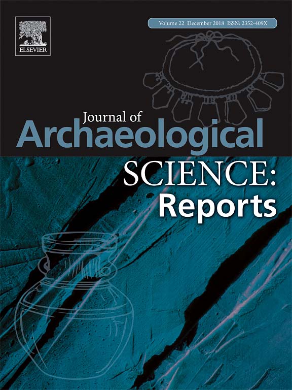 Cover of Journal of Archaeological Science: Reports